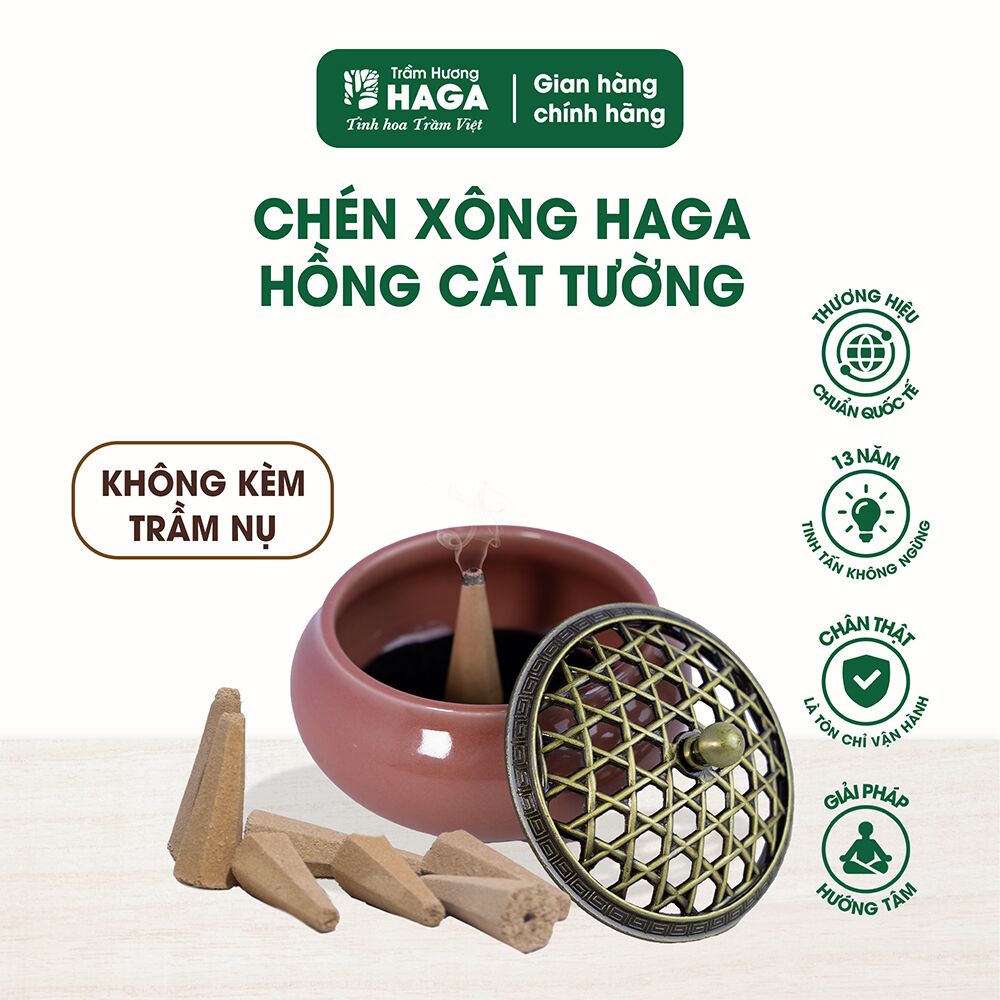 Chén xông HAGA_Hồng Cát Tường